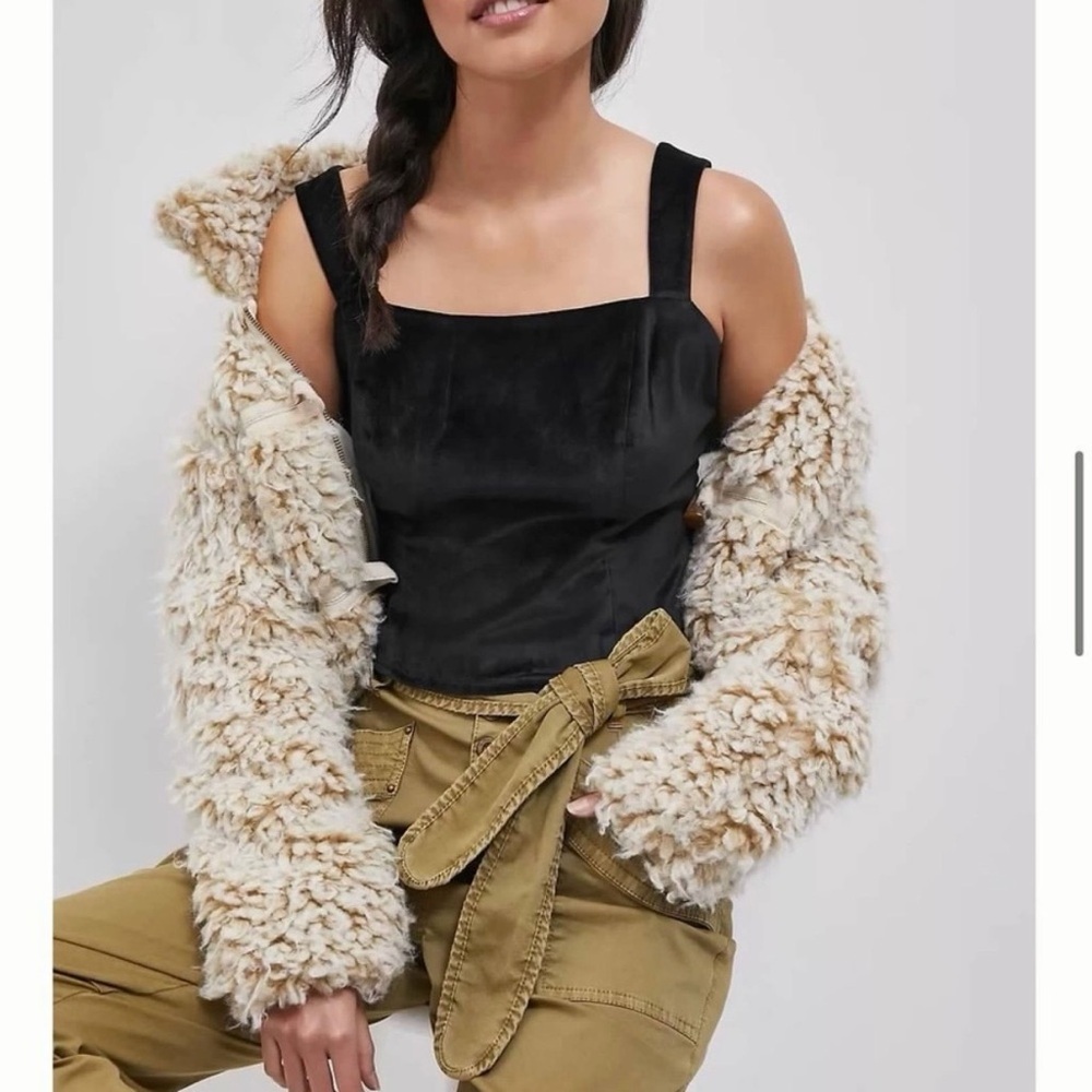 Anthropologie Brenna Faux Fur Jacket size L - Picture 6 of 10